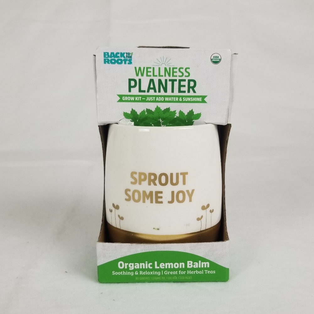 Gift Idea! Organic Lemon Balm Wellness Planter.